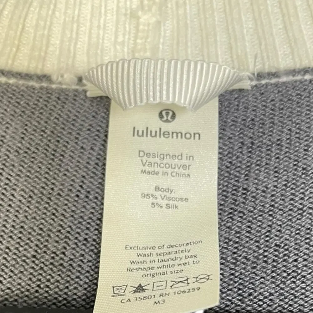 Lululemon Athletica Women’s Hatha Color Block One Size Open Front Wrap Shawl